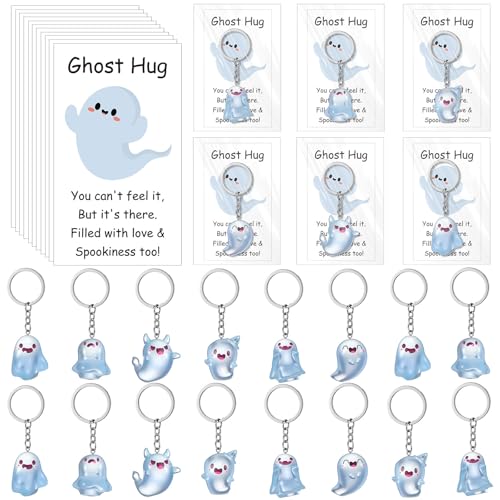 Tondiamo 24 Sets Halloween Ghost Gift Bulk Includes Glow in