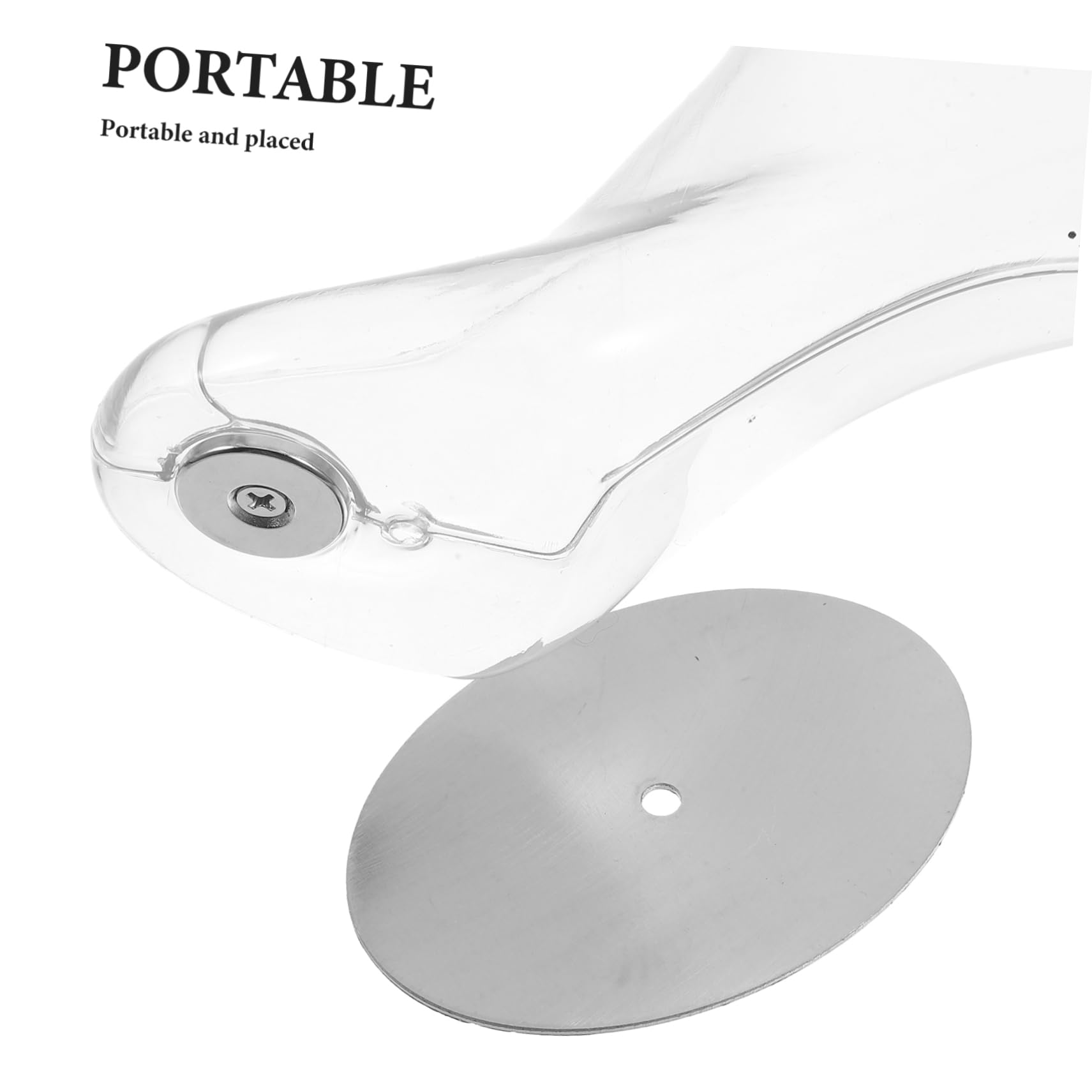 ULTECHNOVO Modèle Magnétique et PVC en Présentation Acier ou Réaliste Inoxydable Pied Mannequin de Transparent Base Féminin de Chaussettes en Magasin Centre Commercial