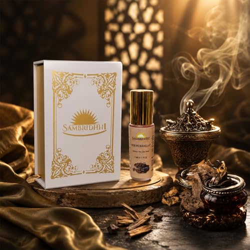 Image of Oud Mukhallat Attar | Premium Arabic Perfume Oil | Alcohol-Free Long Lasting Roll-On Ittar | Traditional Oud Fragrance for Men & Women