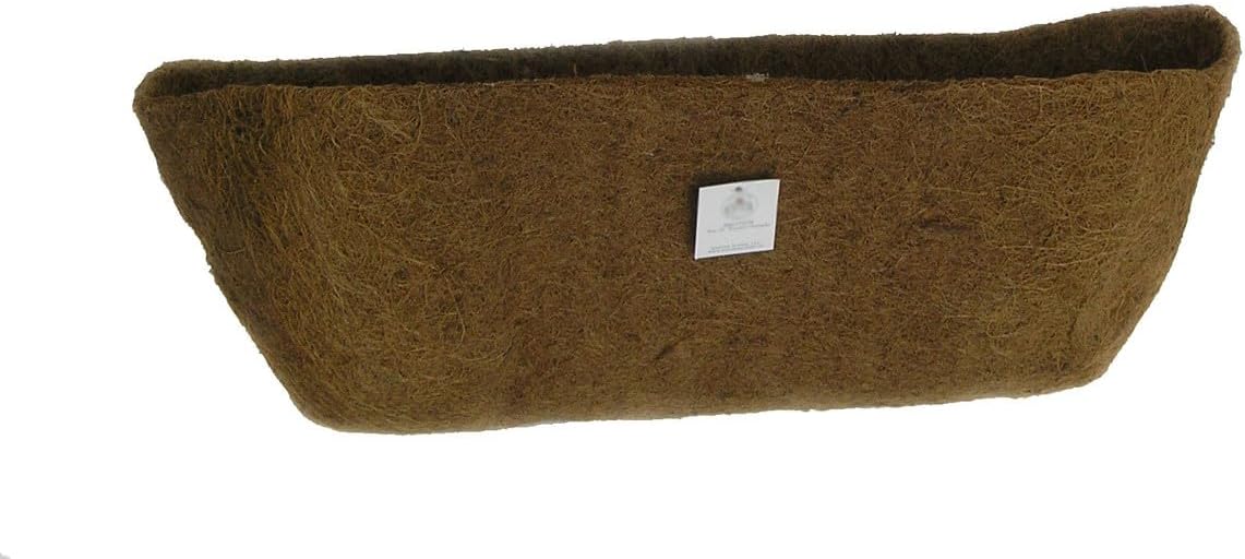 24 in Window Hayrack Planter with Molded Coco Liner - Black - Outdoor