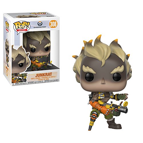 Funko Pop Games: Overwatch-Junkrat, Multicolor #TOP1