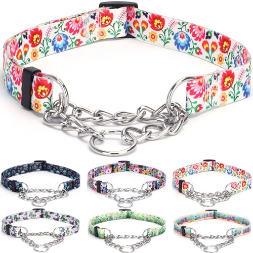 haoyueer Martingale Dog Collar, Stainless Steel Chain