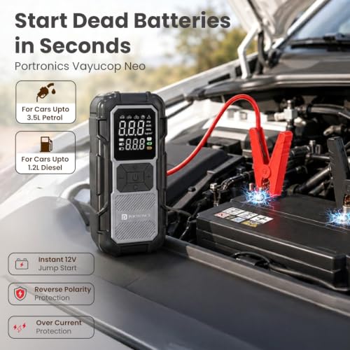 Portronics Store Portronics Vayucop Neo 2-in-1 Jump Starter & Tyre - Image 7