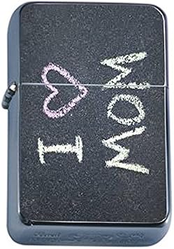 Mothers Day Flip Top Oil Lighter D10 Honoring Mom Flowers Hearts