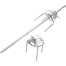 POPETPOP 1 Set Stainless Steel Flip Fork Rotatable Grill Chicken Tool Home Kitchen Cooking Fried Chicken Accessories