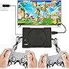 2025 Retro Gaming Console for NES Classic Games 620, Plug & Play Mini System with 2 Wired Controllers (Black)