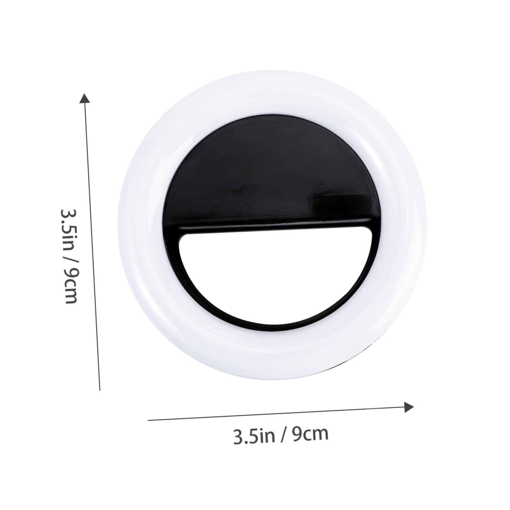 DOITOOL 3 Led Ring Light Rechargeable Compact for Phone Camera Video Live Streaming