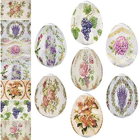 Diximus Thermo Heat Shrink Sleeve Decoration Easter Egg Wraps Pysanka Pysanky (Decoupage) Cover