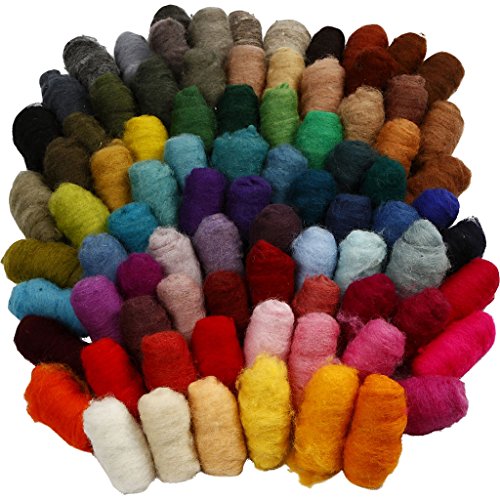 Pelotes de laine cardée haut de gamme en fibre pure pour ateliers de filage textile