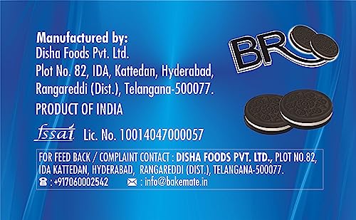 Image of BakeMate BRO Choco Sandwich Cream Biscuits - Combo Pack of 8 (100g Each) | Vanilla Cream Biscuit | Snack for Kids | Family Pack Cream Biscuits | Tea Time Snack | Cookies Pack | Value Pack Biscuit