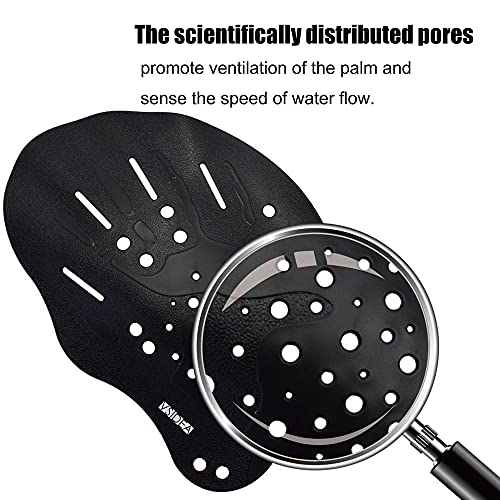 Vsidea Contoured Swim Hand Paddles With Silicone Ear Plugs And Nose Clip, Swim Paddles For Swimming Trainning Exercise #TOP4