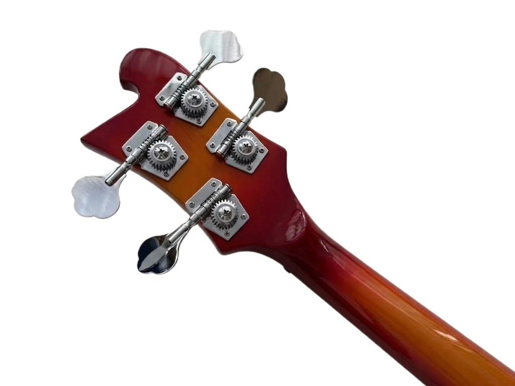 Basso elettrico Solid Body, stile tributo classico Sunburst con doppi pickup, 4 corde full size for performance sul palco rock (Bajo Eléctrico)
