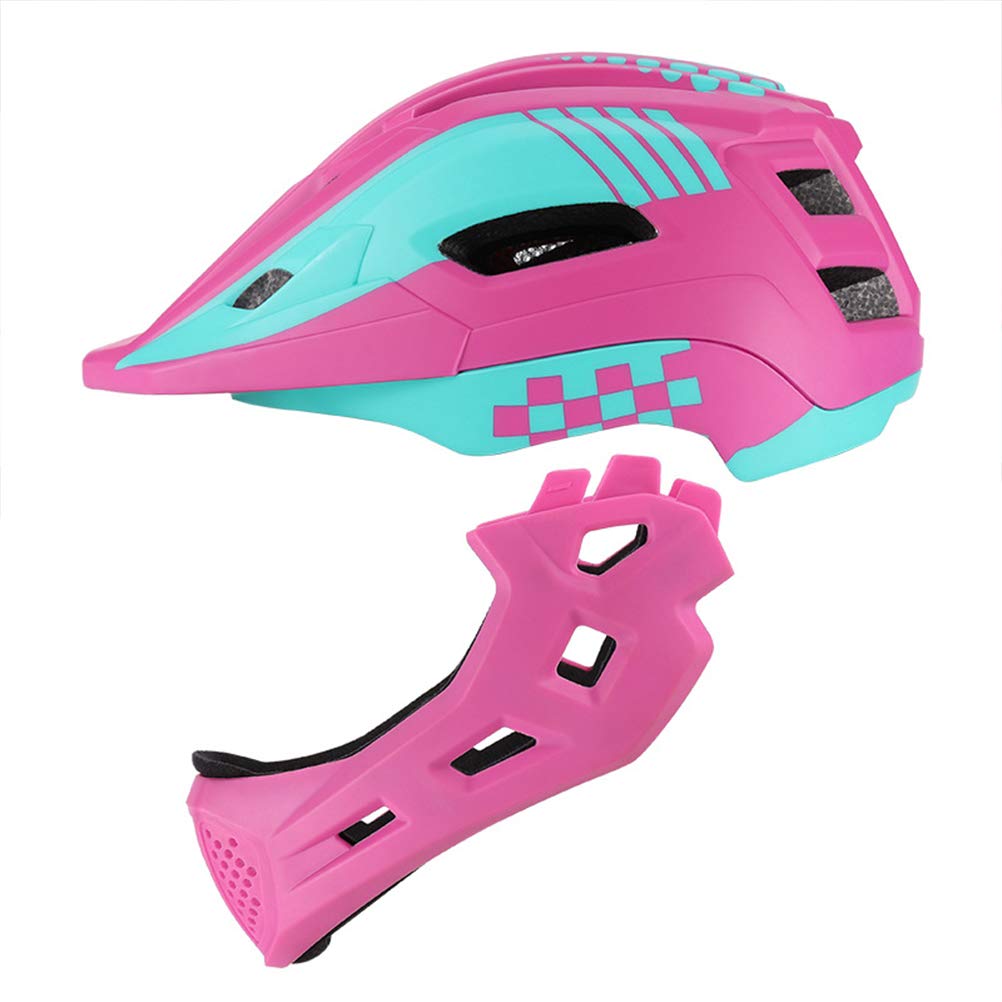 Casco para Niños, Casco de Seguridad Ajustable con Luz de Advertencia, Protege la Cabeza para Andar en Bicicleta, Patinar y Andar en Scooter, Circunferencia de la Cabeza de 52-56 Cm