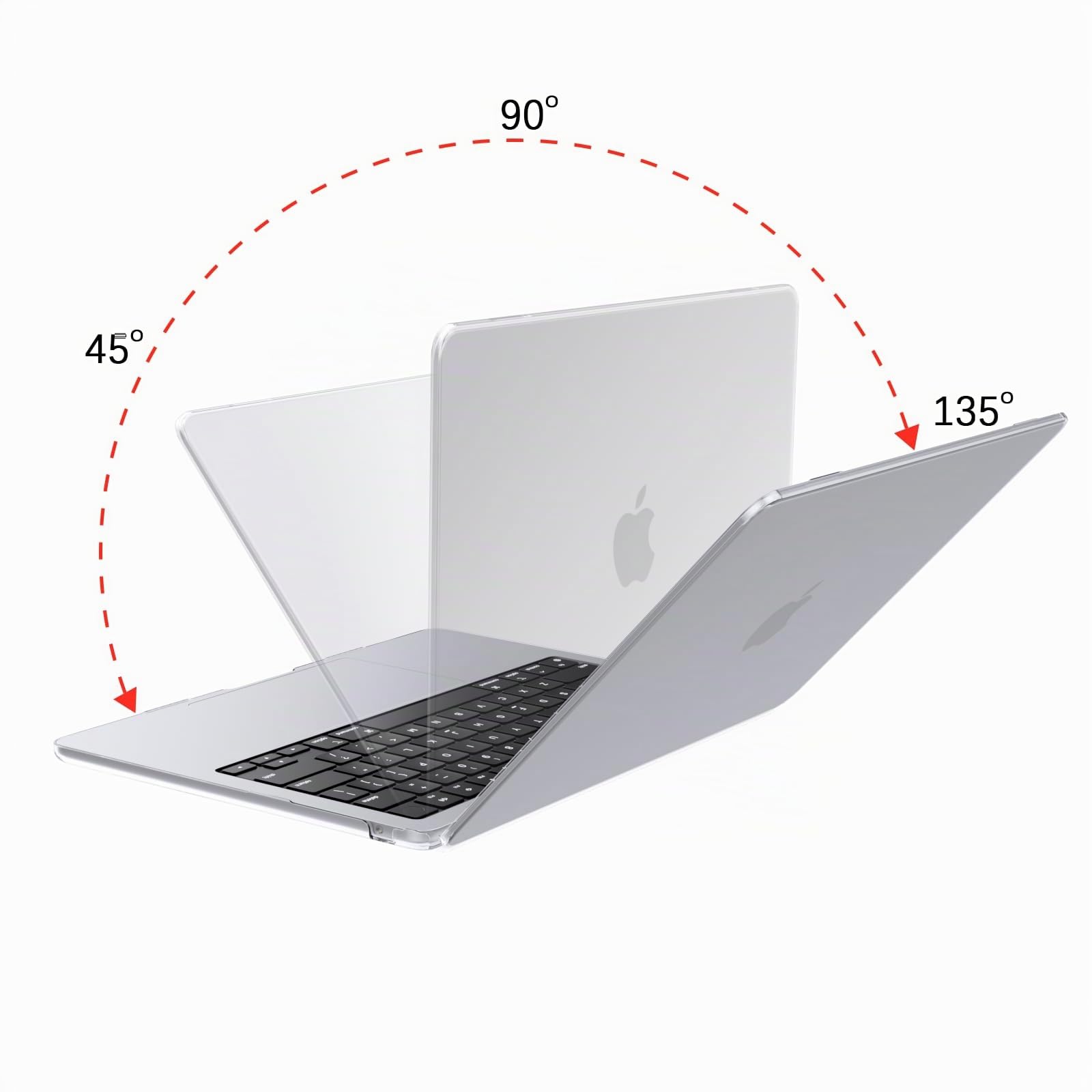 Coque MacBook Air 13 Pouces M5 M4 M3 M2 A3449 A3240 A3113 A2681 Transparente