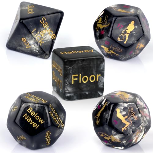 Harper & Chance Larger Sized, Sex Dice Games for Adults Couples, Date Night Dice, 96 Foreplay...