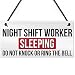 Produktbild Monsety Holzschilder für Zuhause, rustikal, zum Aufhängen, mit Zitaten, Nachtschicht, Arbeiter, Schlafen, Nicht stören, Dr's Nurses Schild