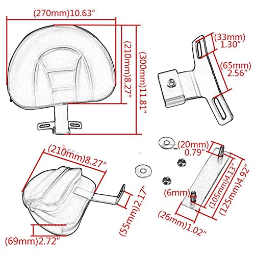 Remplacement de coussin sissy bar pour éliminer les douleurs passager sur Harley - 2