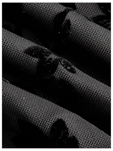 Verdusa Women's Plus Size Gothic Bow Tie Floral Ruffle Tank Top Renaissance Ruched Fitted Tops4