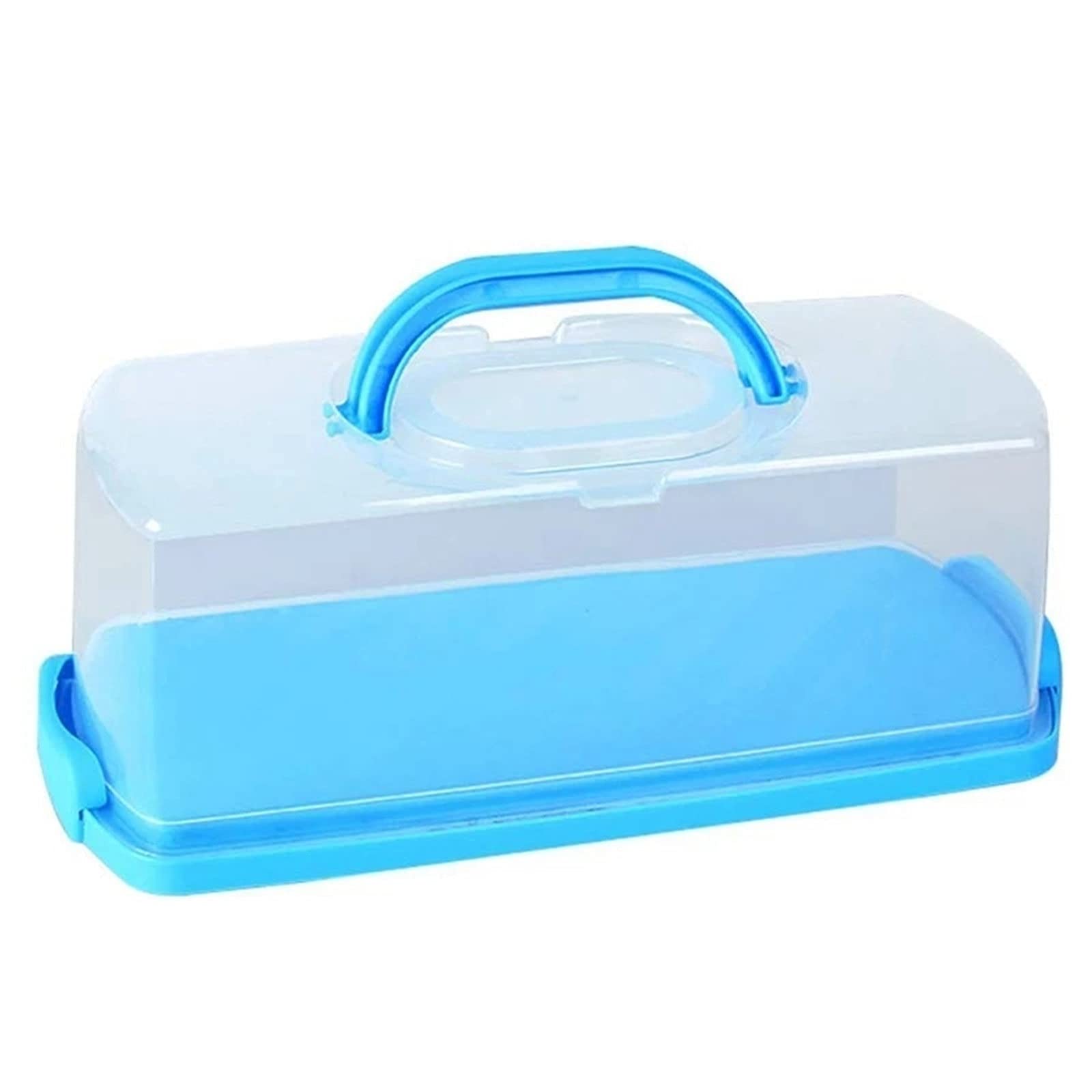 TLMDXTEU Bread Box Portable Bread Box with Handle Loaf Cake Container for Kitchen Counter