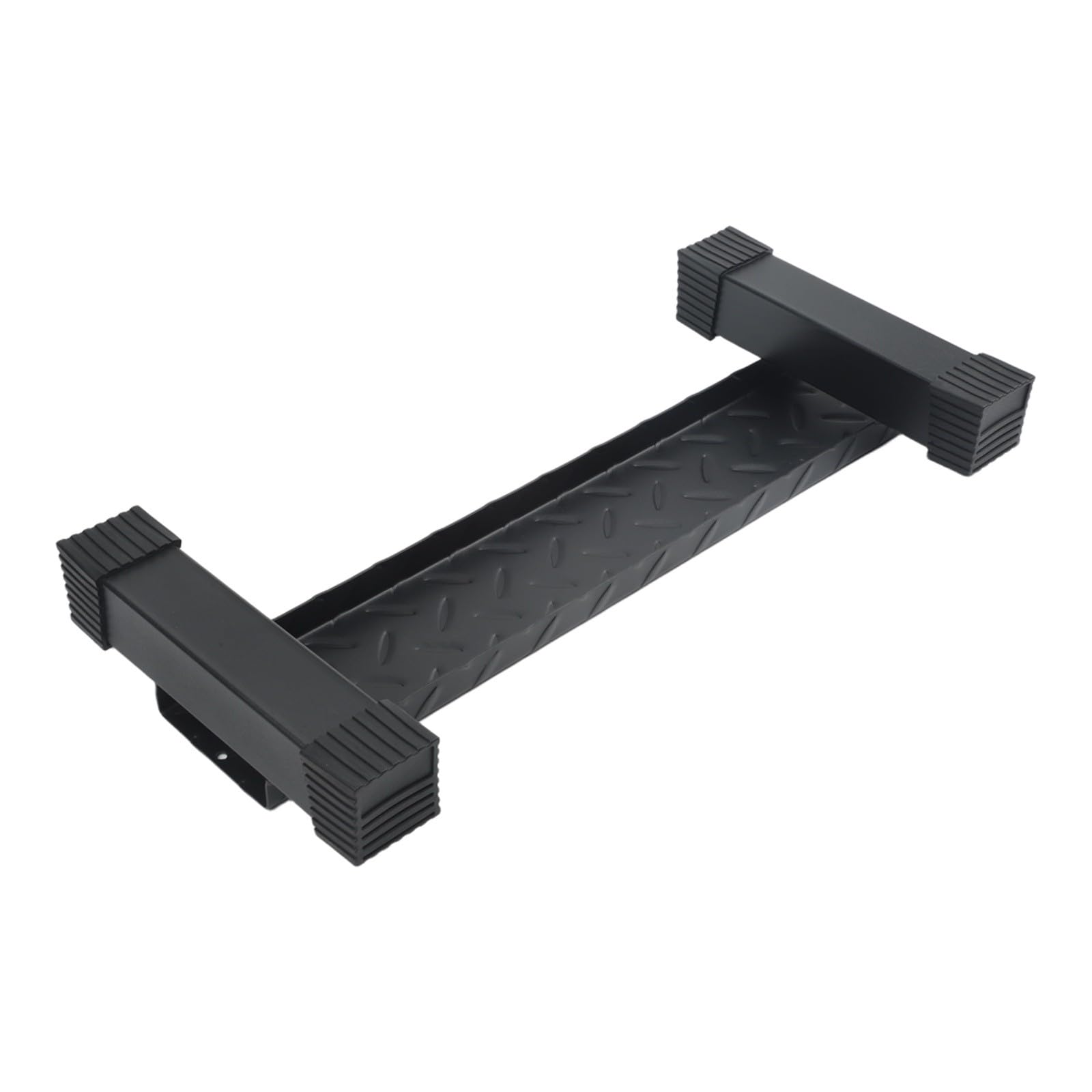 Barra per sollevamento polpacci in acciaio per squat e allenamento di forza, superficie antiscivolo, protegge il pavimento, per macchina Smith e supporto squat, 55 x 27 x 8 cm, nero