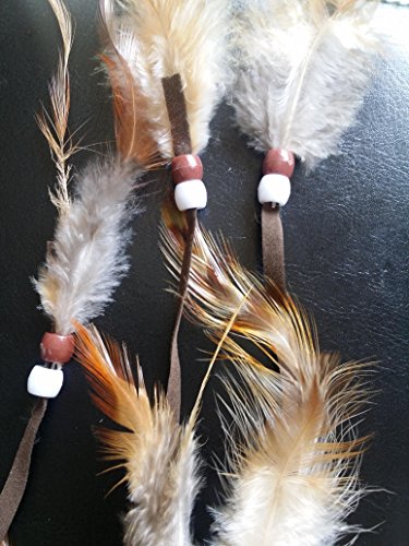 Dream Catchers Brown Handmade Feather Native American Dreamcatcher Circular Net For Car Kids Bed Room Wall Hanging Decoration Decor Ornament Craft, Dia 4.33Inch/11Cm Length 48Cm/18.9Inch #TOP3