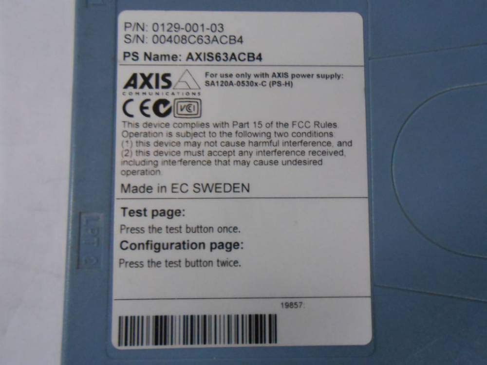 Axis 5400+ - Servidor de impresión (Ethernet LAN, 8 MB, 2 MB, 100 g, 5.6 W, Netscape 6.x or Higher, Internet Explorer 5.x or Higher)