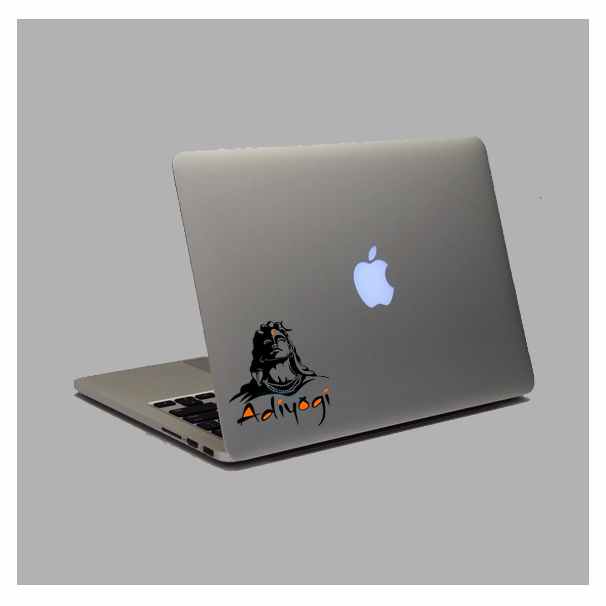 indnone® Adiyogi Shiva Sticker for Laptop Sticker Stylish Vinyl | Length x Height 9.5 x 11 | Colour Black,Red | Laptop Back | Suitable for All Lap (Black,Orange) (B0CPYLSGTY) Amazon Price History, Amazon Price Tracker