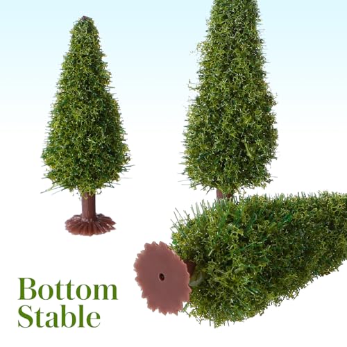 WINOMO 15Pcs Landscape Model Trees,Miniature Landscape Scenery Cedar Trees for DIY Green Scenery Landscape