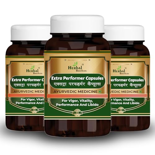 Image of Shilajit, Ashwagandha, Javitri, Gokshura, Safed Musli Capsules for Men with 15 plus Natural Herbs | 60 Veg Capsules (Pack of 3)