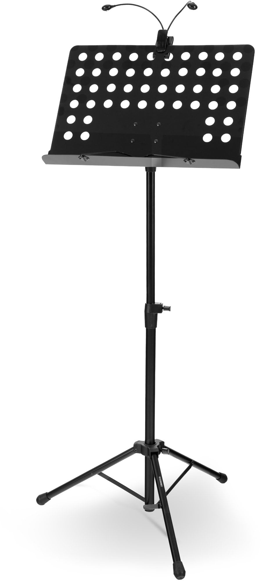 Set Leggio Orchestra McGrey con Luce LED (leggio regolabile in altezza con luce LED per spartiti) Nero
