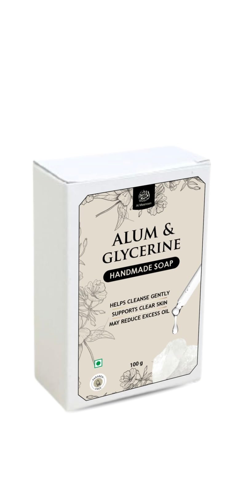Alum & Glycerine Soap – 100g (Pack of 2) | Natural Antiseptic & Moisturizing Bath Bar for Clear, Smooth Skin | Handmade, Chemical-Free Soap for Acne, Razor Bumps & Skin Irritations-image-7