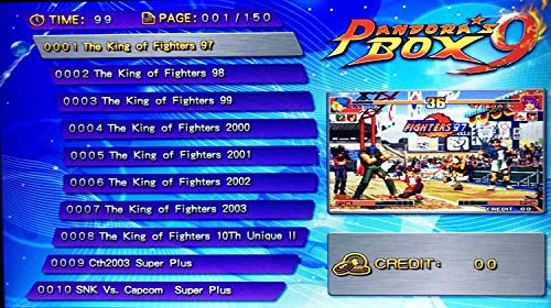 TAPDRA Pandora's Box 9 Arcade Board, 1500 Retro Classic Vintage Multi Video Games, Arcade Cabinet Console Machine DIY Kit, with Harness Cable/Power Switch Adapter, HDMI VGA 720P LCD Monitor