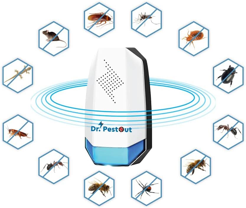 Ultrasonic Pest Repellent Machine to Repel Lizard, Rat, Cockroach, Mosquito, Home Pest & Rodent Repelling Aid for Reject Ants for Reject Insect Mosquito Killer Machine Lizard (Pack of 04)