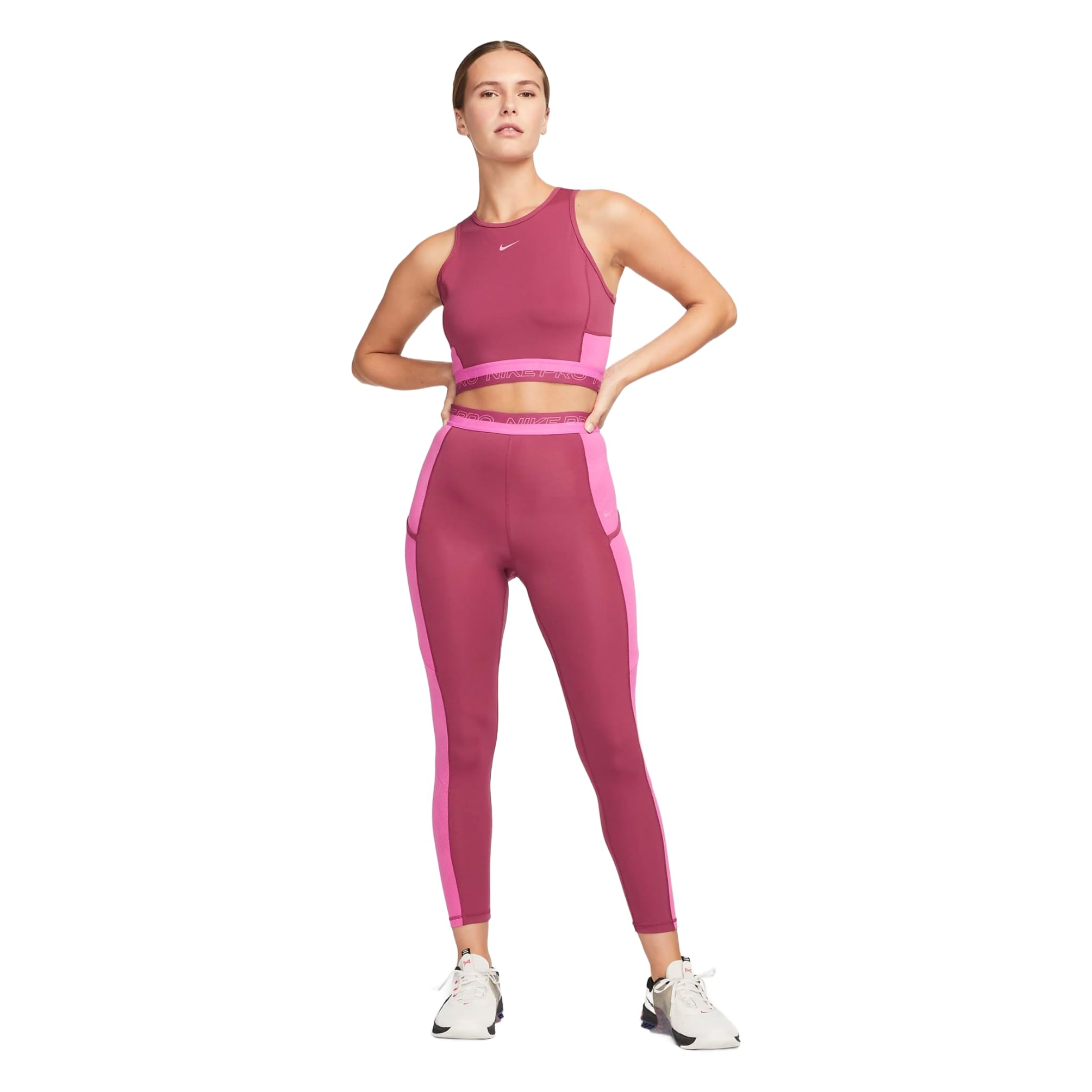 Nike W NP DF Crop Tank Femme Canottiera Donna