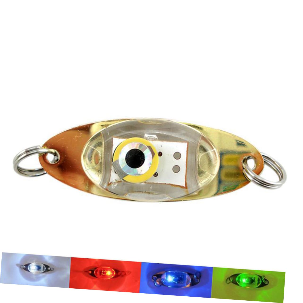 BESPORTBLE 15pièces Bait Lumineux LED Œil pour Nocturne Lumière Flottante Rouge Vert Bleu Blanc
