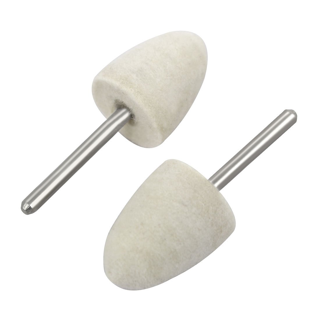 Aexit 3mm drill hole Abrasives 3mm Pointed Polishing Buffing Conical Mounted Felt bo-bs 12pcs Model:54as313qo697