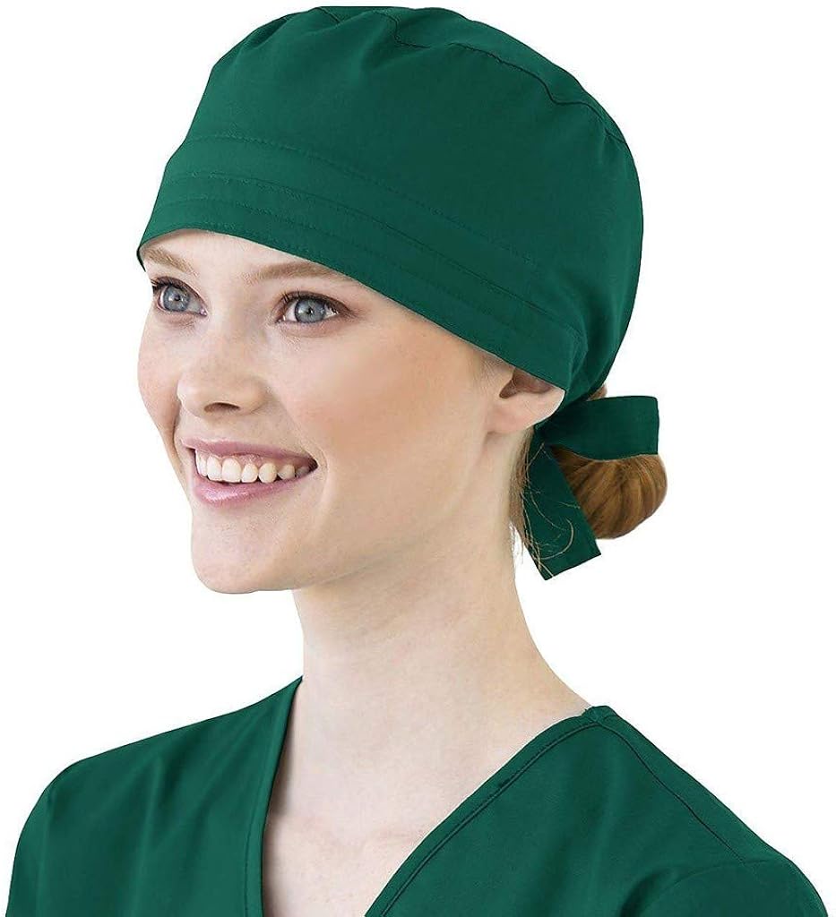 Unisex Surgical_Scrub_Cap Working Cap with Buttons, Cotton Breathable
