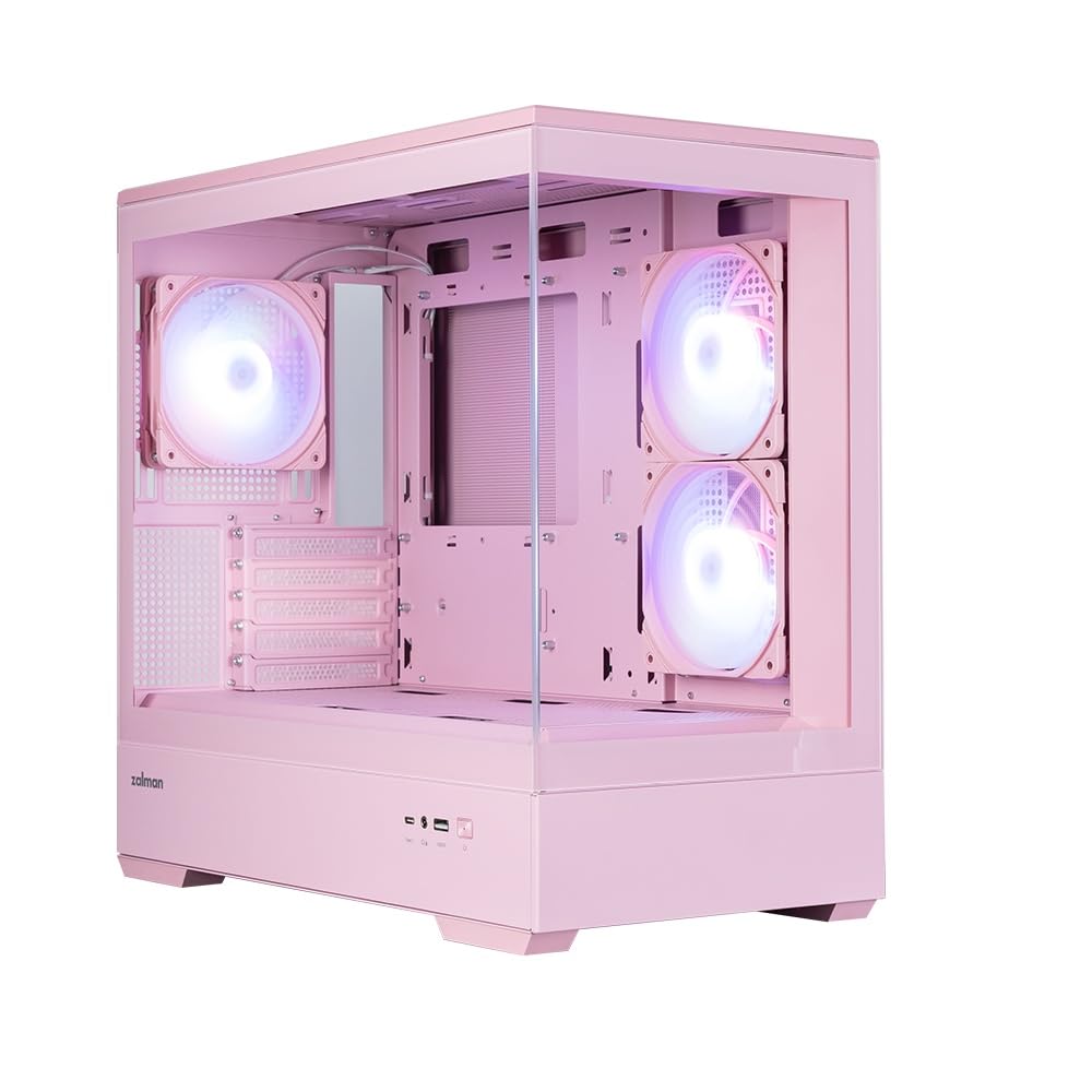 Amazon | ZALMAN P30 PINK V2 ミニタワー型PCケース CS9475 | ZALMAN