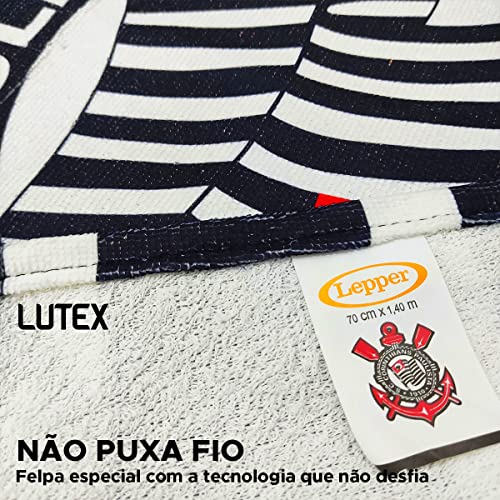 Toalha Time Oficial Lepper Aveludada Praia Piscina Escudos Cores Clube Licenciada Original 140x70cm