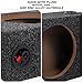 VALICLUD 8 Inch Sealed Carpeted Subwoofer Enclosure Box for Cars Audio DIY Speaker Upgrade Compatible Single Cab Trucks