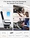 LOEUO Under Seat Luggage with Wheels for Women Men, Airline Approved Underseat Carry on Luggage for Airplanes, Small Personal Item Travel Bag for Short Trip