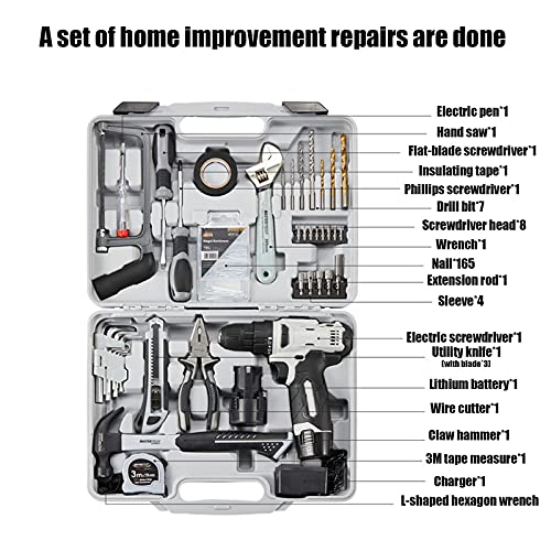 YAMIA1115 Werkzeugkasten-Set Haushalt Tägliche Elektriker-Wartungswerkzeuge Multifunktionale KombinationAuto-Reparatur… – Bild 3