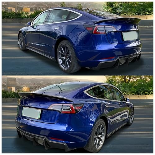 Alerón trasero para Tesla 2017-2022 componente de parachoques trasero de maletero 3 V 3