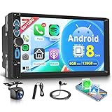 🚘【Bluetooth 5.0 & AM/FM/RDS Radio 】Autoradio Android avec Bluetooth. Autoradio haut-parleur intégrés, peut passer des appels mains libres et se connecter en Bluetooth au téléphone portable pour écouter de la musique. Prise en charge de la radio AM/FM/RDS, qui peut rechercher manuellement ou automatiquement le canal souhaité. 48 stations de radio préréglées. Les stations vous permettent d'écouter le trafic en temps réel, les informations, les prévisions météorologiques, etc.