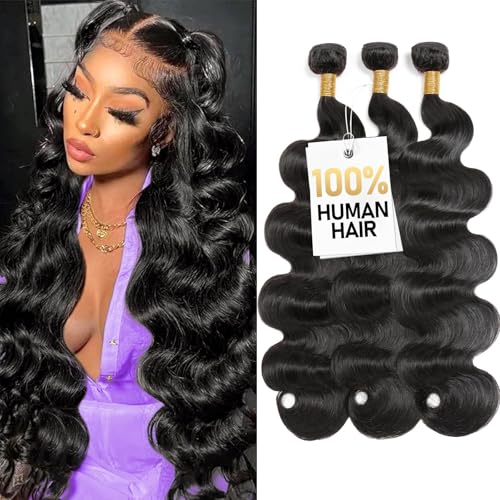 Olsmkis Body Wave Bundles Human Hair 20 22 24 Inch