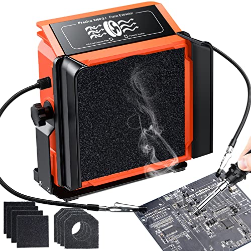 Lötdampfabsaugung, Preciva Lötrauchabsorber mit flexiblen Lötarmen Abzugsventilator...