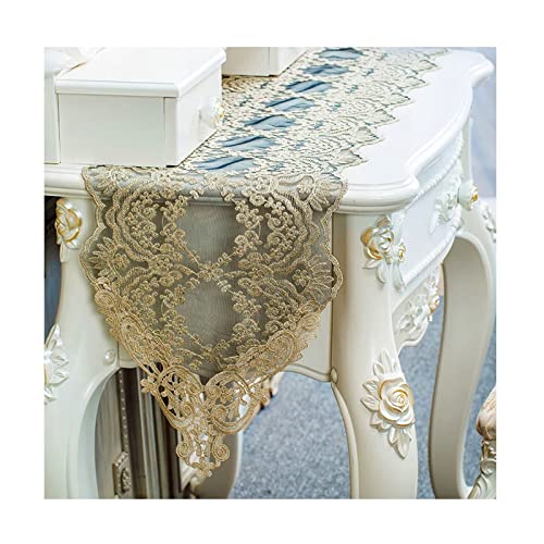 Chemin de table noir polyester dentelle décoration de table
