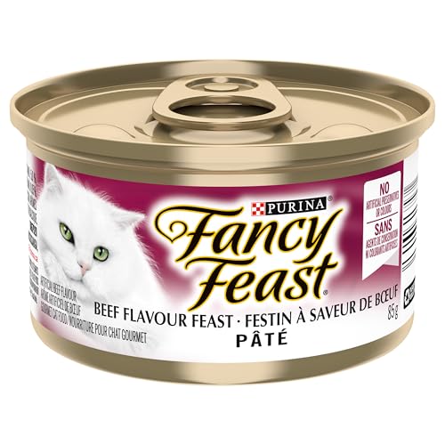 Fancy Feast Wet Cat Food, Pate Beef Flavour - 85 g Can (24 Pack) image 7