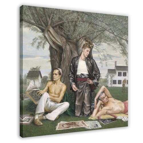 Tableau Paul Cadmus A Conversation Piece : sublimez votre bureau avec une toile artistique unique