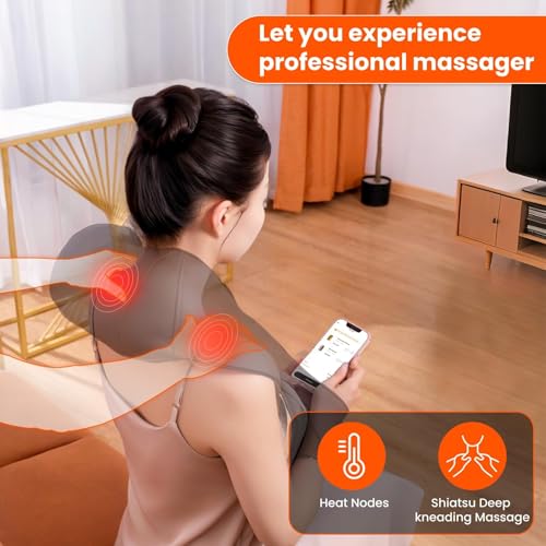 Image of AMZPONY Cordless Neck Massager for Pain Relief Deep Tissue